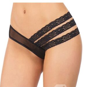 Charming Unsymmetrical Strappy Women's Sexy Lace Panties