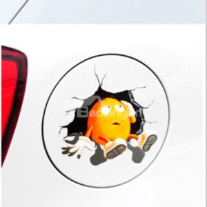 Puzzling Egg Pondering 3D Car Stickers
