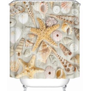 Unique Vivid 3D Beach Scenery Perfect Waterproof Shower Curtain