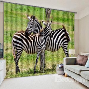 Vvid 3D Zebra Light Blocking Curtain