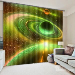 Stunning Galaxy Print 3D Blackout Curtain