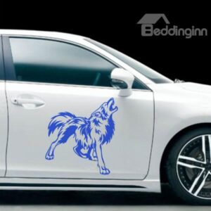 Wolf Roaring Totem Car Stickers