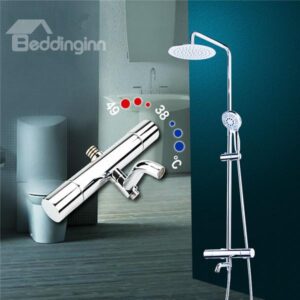 Dual Thermostatic Stainless Steel Shower Head Set