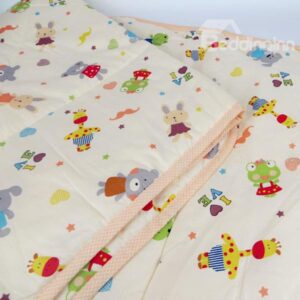 Adorable Colorful Various Animals Baby Quilt