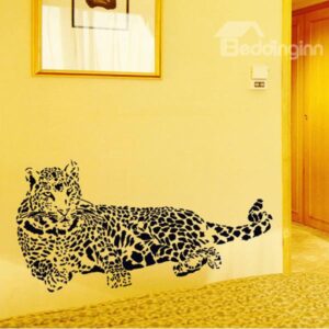 Majestic Crouching Leopard Removable Wall Sticker