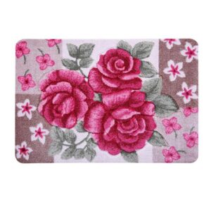 Gorgeous Triple Roses Pattern Anti-Slipping Home Doormat