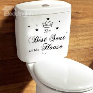 Funny Words Best Seat In the House Bathroom Removable Wall Sticker