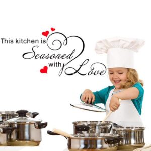 Loving Kitchen Seasoned With Love Removable Wall Sticker