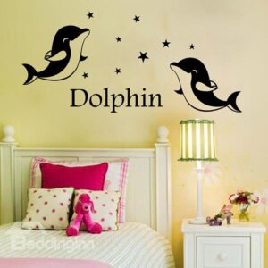 Nursary Dolphins and Stars Removable Wall Sticker