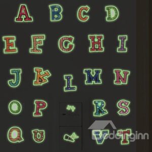 Fantastic Luminous Letters Nursary Removable Wall Sticker