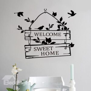 Words and Quotes Welcome Sign Removable Wall Sticker