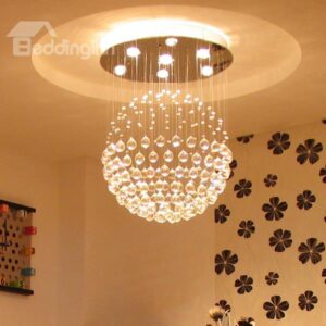 Fabulous Creative Modern Crystal Balls 3-Bulb Flush Mount Lights