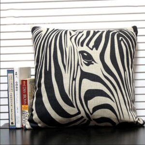 Vintage Fashion Zebra Print Blends Throw Piloow