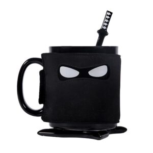 Creative Musked Ninja with Sword Ceramics Coffee Mugs