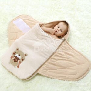 Soft and Classy Natural Colored Cotton Baby Sleeping Bag