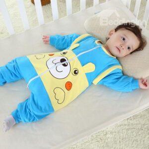 Bouncy Bear Pattern Organic Cotton Baby Sleeping Bag