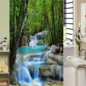 Charming 3D Vivid Waterfall Pattern Shower Curtain
