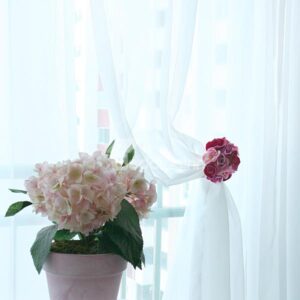 Elegant White Color High Quality Sheer Curtain