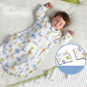 Lovely Colorful Animals Pattern Baby Sleeping Bag