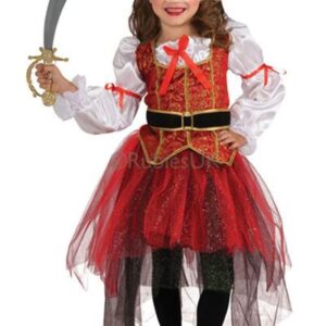 Amazing Unique Red Pirates Type Kids Costume