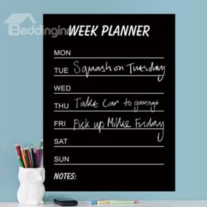 Functional Home and Office Week Planner Blackboard Wall Sticker