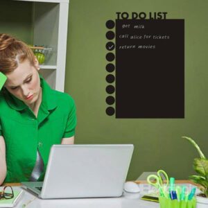 Functional Home and Office To Do List Blackboard Wall Sticker