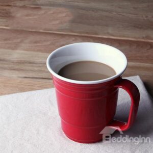 Modern Original Classic Ceramics Red Coffee Cup