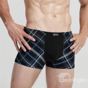 Men's Healthy and Comfortable Plaid Modal Underwear