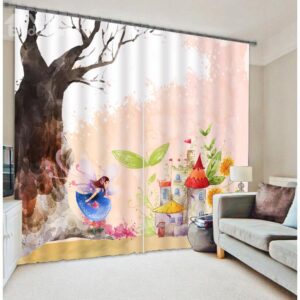 Wonderful Fairy Tale Print 3D Blackout Curtain