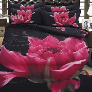 The Dissilient Flower in the Dark Design 5-Piece Comforter Sets