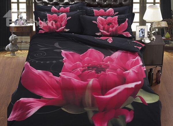 The Dissilient Flower in the Dark Design 5-Piece Comforter Sets