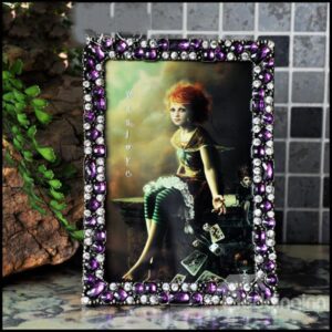 Romantic Creative Purple Crystal Decoration Photo Frame
