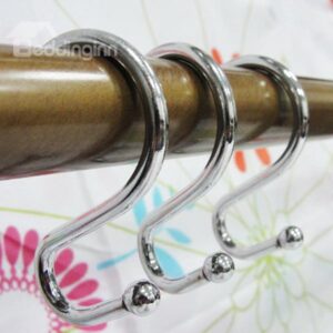 Universal S Shape 12-pack Shower Curtain Hooks