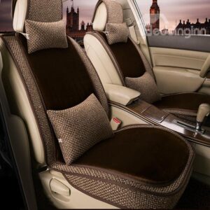 Special Design Push and Linen Combination Car Seat Covers
