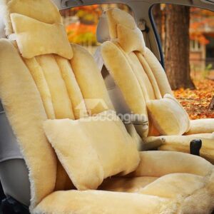 Special Designed Plush Pure Color Luxurious Car Seat Covers