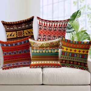 Exotic Bohemian Style Geometric Figure Throw Pillow Case