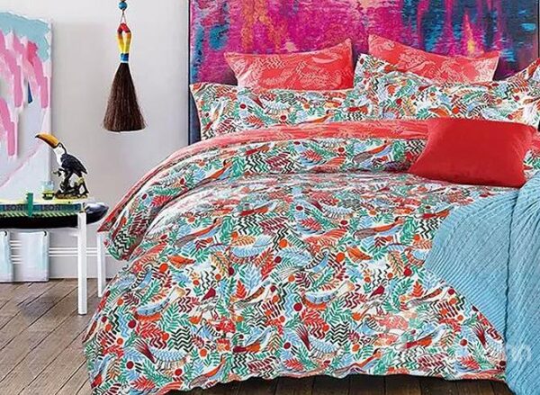 Pastoral Twig & Leaves Design 4-Piece Duvet Cover Sets