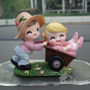 Hot Selling Happy Lovers Laughting Creative Car Decor