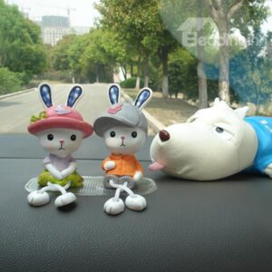 One Cute Couple of Rabbits Creative Car Decor