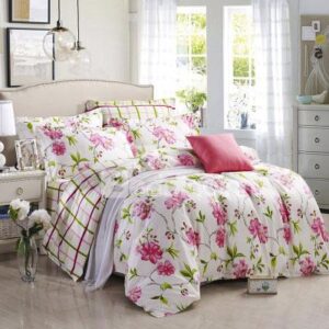 Refreshing Pastoral Red Small Flowers 4-Piece Duvet Cover Sets