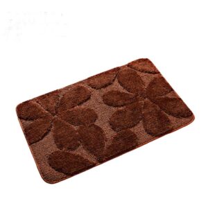 Graceful Lovely Flower Pirnt Non Slip Bath Rug