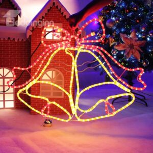 Shiny Two Color Tinkle Bell Style Christmas Light Decoration