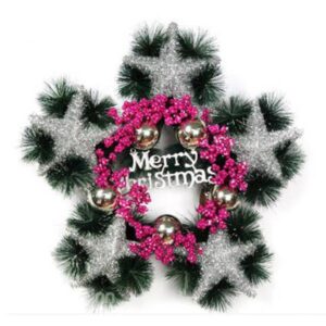 Unique Pentacle Design Christmas Wreath Decoration