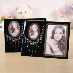 Gorgeous Neckless Glass 2-Photo Desktop Photo Frame