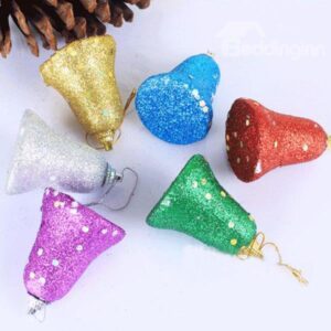 Colorful Foam Tinkle Bell 6-Pieces Christmas Decoration
