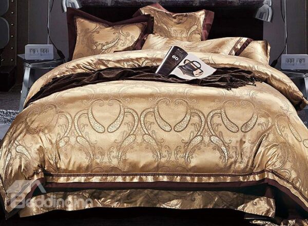 Royal Ogee Pattern 4-Piece Duvet Cover Sets