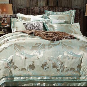 Silky Grapevine Pattern 4-Piece Duvet Cover Sets