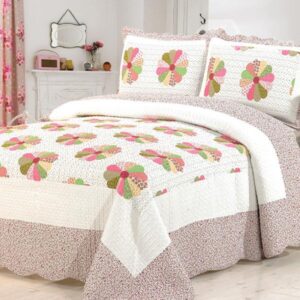 Fresh Irised Flowers European Style Cotton Bed in a Bag