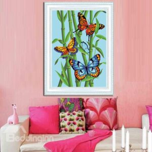 Gorgeous Butterfly in Bamboo Forest DIY Diamond Stickers