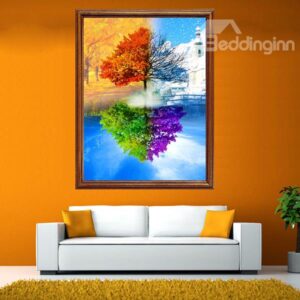 Amazing Tree in Four Color of Season DIY Diamond Stickers